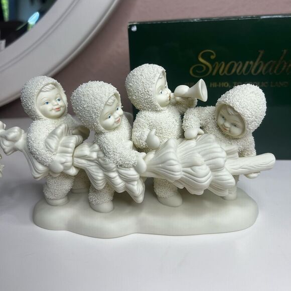 Snowbabies Hi-Ho Hi-Ho to Frolic Land We Go - Picture 3 of 16
